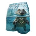 thumbnail image 1 of XFeng Men's 2 in 1 Swim Trunks, Print Board Shorts with Compression Liner, Quick Dry Beach Swim Shorts with Pockets, 1 of 4