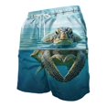 thumbnail image 1 of XFeng Men's 2 in 1 Swim Trunks, Print Board Shorts with Compression Liner, Quick Dry Beach Swim Shorts with Pockets, 1 of 4