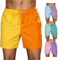 thumbnail image 1 of XFeng Men's 2 in 1 Swim Trunks, Print Board Shorts with Compression Liner, Quick Dry Beach Swim Shorts with Pockets, 1 of 9