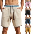 thumbnail image 1 of XFeng Men's 2 in 1 Swim Trunks, Print Board Shorts with Compression Liner, Quick Dry Beach Swim Shorts with Pockets, 1 of 5