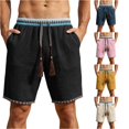 thumbnail image 1 of XFeng Men's 2 in 1 Swim Trunks, Print Board Shorts with Compression Liner, Quick Dry Beach Swim Shorts with Pockets, 1 of 5