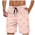 thumbnail image 1 of XFeng Men's 2 in 1 Swim Trunks, Print Board Shorts with Compression Liner, Quick Dry Beach Swim Shorts with Pockets, 1 of 4