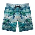 thumbnail image 1 of XFeng Men's 2 in 1 Swim Trunks, Print Board Shorts with Compression Liner, Quick Dry Beach Swim Shorts with Pockets, 1 of 5