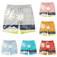 thumbnail image 1 of XFeng Men's 2 in 1 Swim Trunks, Print Board Shorts with Compression Liner, Quick Dry Beach Swim Shorts with Pockets, 1 of 4