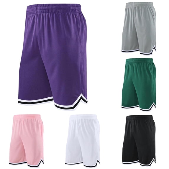 XFeng Mens 11" Gym Basketball Shorts with Zipper Pockets - Quick Dry Lightweight Mesh Athletic Shorts for Workout Running