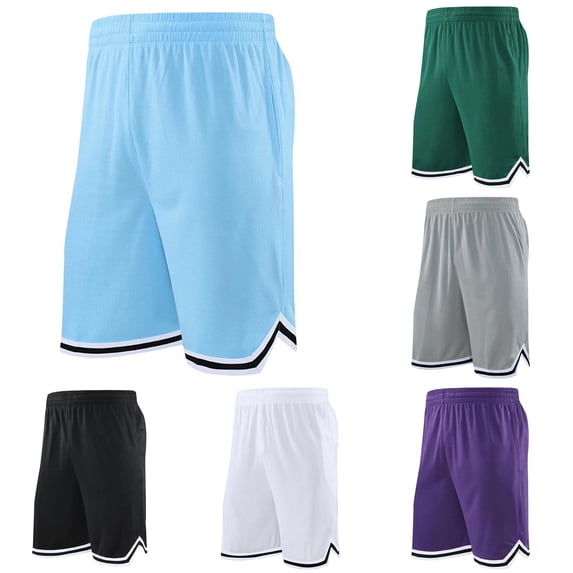 XFeng Mens 11" Gym Basketball Shorts with Zipper Pockets - Quick Dry Lightweight Mesh Athletic Shorts for Workout Running