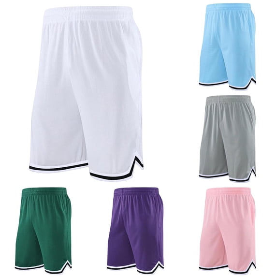 XFeng Mens 11" Gym Basketball Shorts with Zipper Pockets - Quick Dry Lightweight Mesh Athletic Shorts for Workout Running