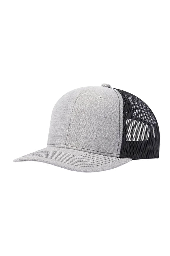 Olive Green Front Black Mesh Back Trucker Hat, Blank Two Tone Breathable Adjustable Outdoor Baseball Cap