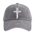 thumbnail image 1 of XFeng Tree of Life Cross Embroidery Baseball Cap, Vintage Washed Black Adjustable Faith Casual Dad Hat, 1 of 3