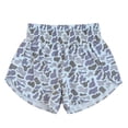 thumbnail image 1 of XFeng Women High Waist Athletic Shorts, Allover Camo Print Built-In Liner Split Hem Quick Dry Casual Running Workout Shorts, 1 of 2