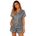 thumbnail image 1 of XFeng Women Plaid Satin 2 Piece Pajama Set, 1 of 8