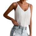 thumbnail image 1 of XFeng Womens Western Cowgirl Fringe Top - Country Concert Outfits Festival Tassel Hem Boho Rodeo Camisole Rave Tank Shirt,White,XXL, 1 of 5