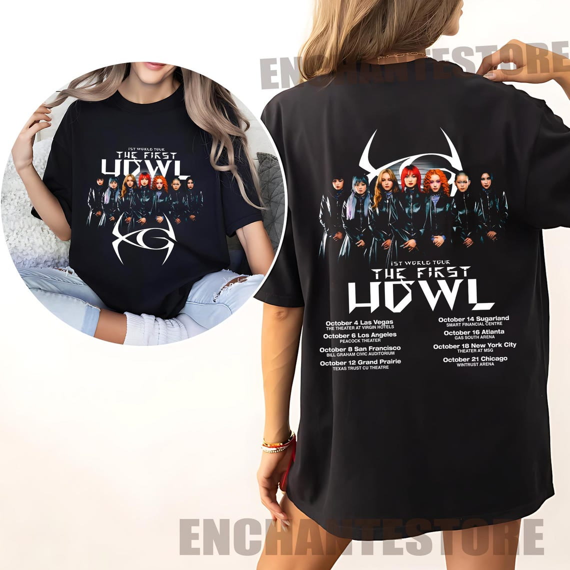 XG 1st World Tour Shirt, Xg The first HOWL Sweatshirt, Xg Woke Up