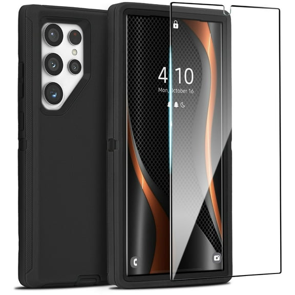 XG-Tech Case Compatible with Galaxy S24 Ultra, 3-Layer Super Full Heavy Duty Body Bumper Cover, Shock Protection, Dust Proof Defender Case Designed for Samsung Galaxy S24 Ultra 5G 2024