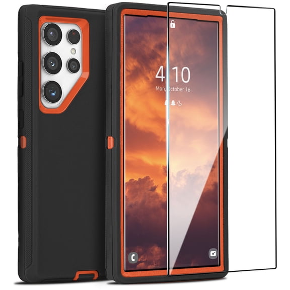 XG-Tech Case Compatible with Galaxy S24 Ultra, 3-Layer Super Full Heavy Duty Body Bumper Cover, Shock Protection, Dust Proof Defender Case Designed for Samsung Galaxy S24 Ultra 5G 2024