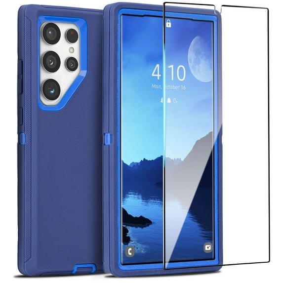 XG-Tech Case Compatible with Galaxy S24 Ultra, 3-Layer Super Full Heavy Duty Body Bumper Cover, Shock Protection, Dust Proof Defender Case Designed for Samsung Galaxy S24 Ultra 5G 2024