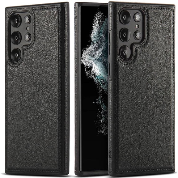 XG-Tech For Samsung Galaxy S23 Ultra (6.8'') 2023 Leather Slim Luxury Business Premium Case Hibrid Vintage Non-Slip Soft Grip Cover