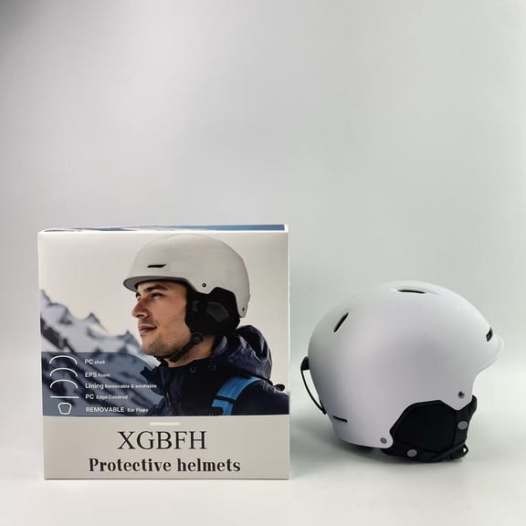 XGBFH Protective helmets, Snowboard Helmet for Men & Women, Adjustable Fit, Durable PC Shell, Protective EPS Foam, Snow Sports Helmet for Adults