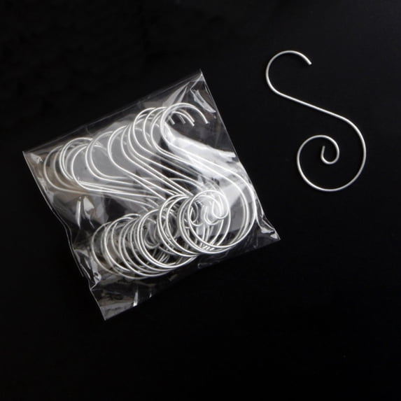 XGFHYJEH 20 PCS Ornament Hooks - Hook Decorating Metal Wire Hangers For Decor