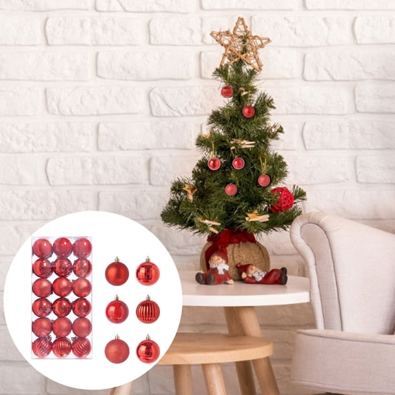 XGFHYJEH 36pcs Christmas Ornaments Sets for Tree, Christmas Ball Ornaments Clearance, Christmas Tree Decorations, Hanging Tree Ornaments Decor