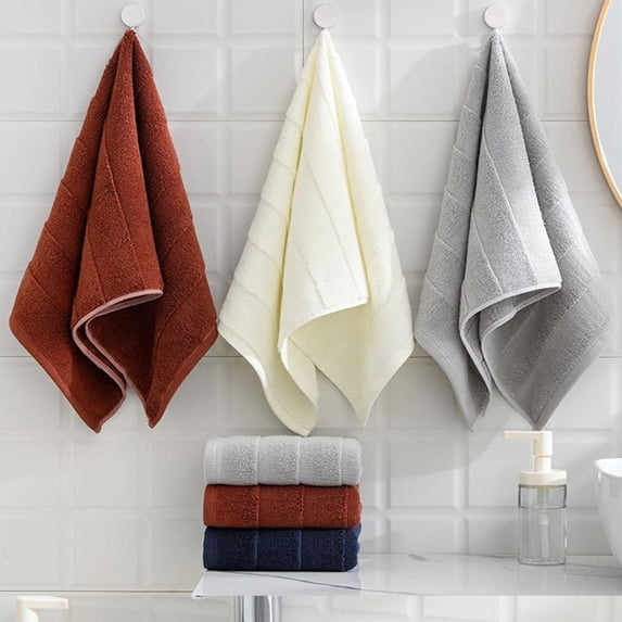 XGFHYJEH 3PCS Hand Towel, Hand Towel Set, Towel Clearance, Hand Towels for Bathroom, Spring Hand Towel, Towel For Bath, Hand, Face, Gym, Spa, cotton, 75x35CM , Wine