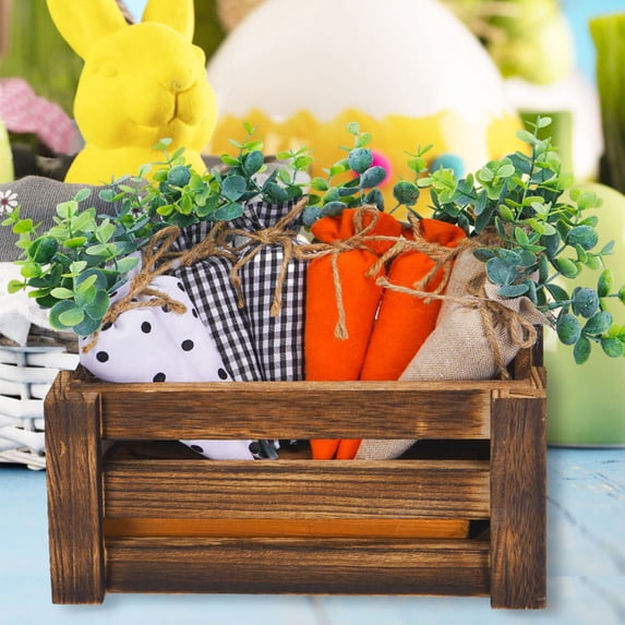 XGFHYJEH 4pc Easter Carrot Stuffed Animals, Stuffed Animals under $5, Stuffed Animals & Plush Toys, Stuffed Animals for Girls Boys, Small Stuffed Animals, Easter Carrot Plush Doll