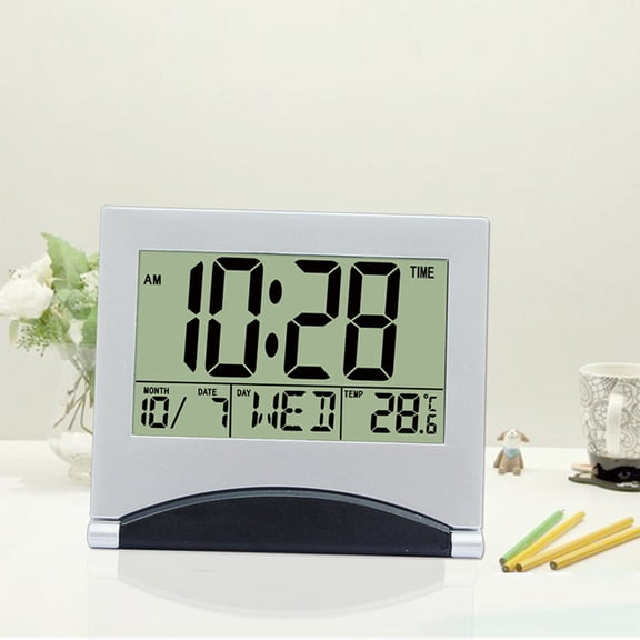 XGFHYJEH Alarm Clock, Atomic Clocks, Alarm Clock for Kids, Digital Clocks Large Numbers, Small Bedside Clock for Bedroom with