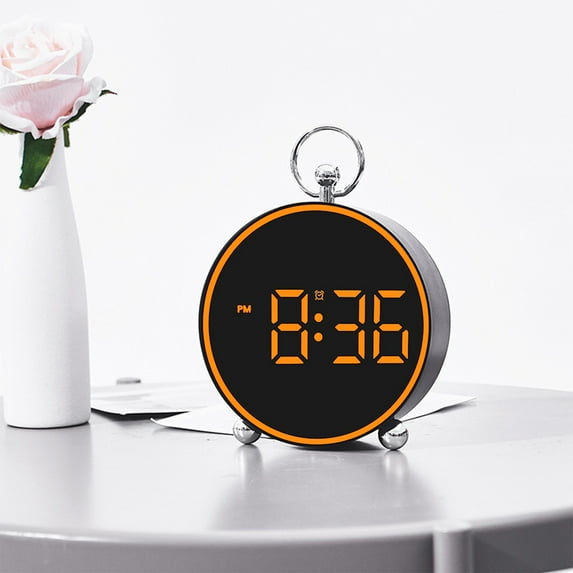 XGFHYJEH Alarm Clock, Digital clocks, Atomic Clocks, Alarm Clock with Usb Charge Port, Small Bedside Tabletop Clock with Large LED Display & Temperature