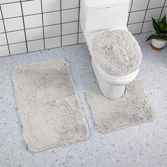 XGFHYJEH Bath Rugs Sets Under $25, Bathroom Rug Sets, Bath Mat Sets, Bathroom Rugs and Mats, Bath Mats for Bathroom Floor Set, Quick-Drying Waterproof Non-Slip Washable