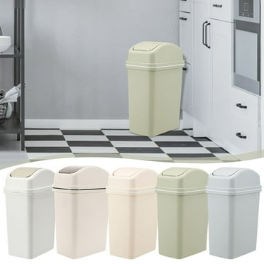 XGFHYJEH Bathroom Kitchen Trash Can With Lid Bathroom Kitchen Garbage Can, Trash Cans Clearance Wastebasket for Office Bedroom Dorm, Plastic