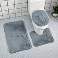 thumbnail image 1 of XGFHYJEH Bathroom Rugs, Bath Mat, Bath Mats for Bathroom Floor, Bathroom Mats, Bathroom Rug Sets 3-Piece Set, Quick-Drying Waterproof Non-Slip Washable, 1 of 7