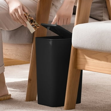 XGFHYJEH Bathroom Trash Can With Lid Garbage Cans for Kitchen Trash Cans Clearance for Office Bedroom Dorm, Plastic