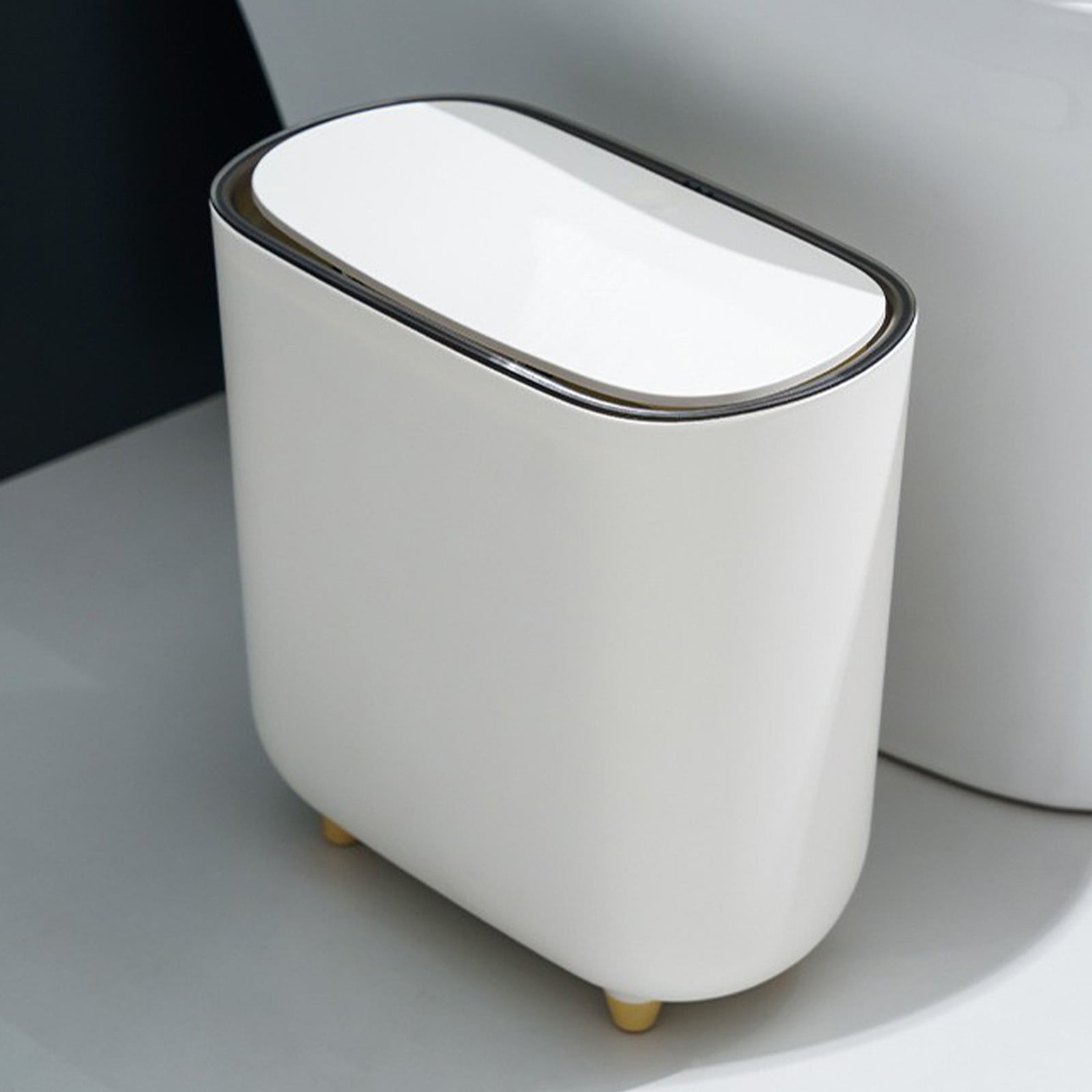 XGFHYJEH Bathroom Trash Can with Lid Large Garbage Can with Lid Trash ...