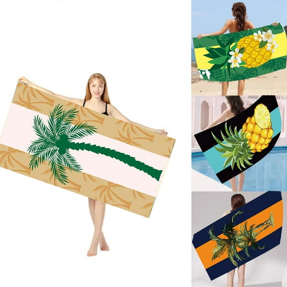 XGFHYJEH Beach Towel, Oversized Beach Towel, Beach Towel Clearance, Towel Beach, Lightweight Beach Towel, Portable Foldable Hypoallergenic Cooling Technology Breathable Towel for Beach