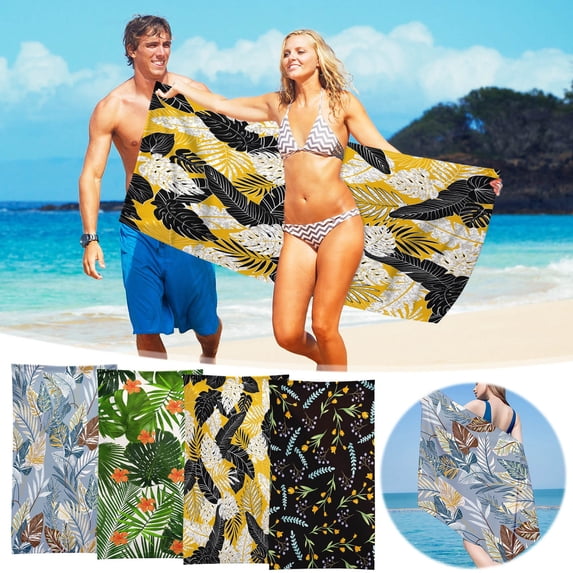 XGFHYJEH Beach Towel, Oversized Beach Towel, Beach Towel Clearance, Towel Beach, Lightweight Beach Towel, Portable Foldable Hypoallergenic Cooling Technology Breathable Towel for Beach