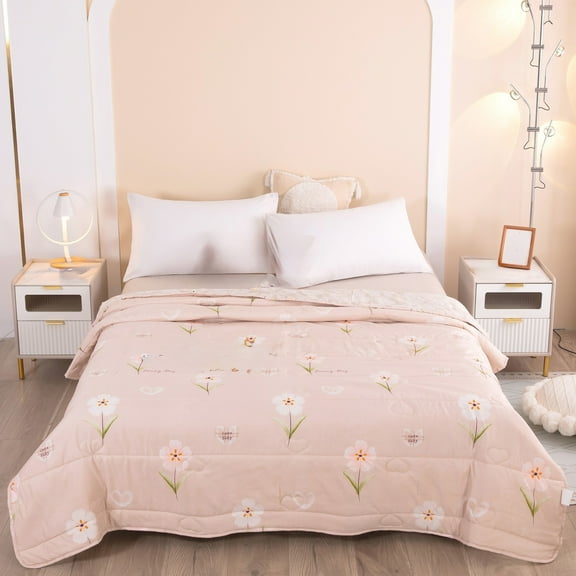 XGFHYJEH Bed Quilt, Quilt Bedding, Twin Bed Quilt, Bed Quilts on Clearance, Summer Cooling Quilt, Small Quilt Bedding Blanket for Spring Summer Autumn, polyester