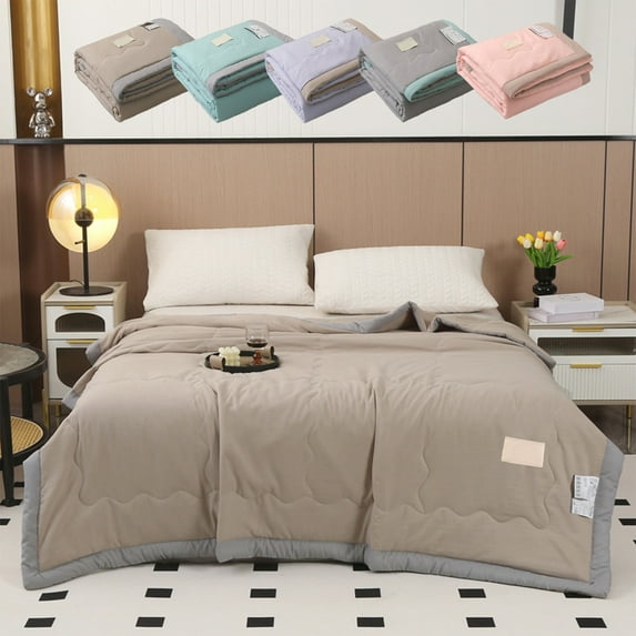 XGFHYJEH Bed Quilt, Twin Bed Quilt, Quilt for Bed, Summer Bed Quilt, Lightweight Bed Quilt, Summer Cooling Quilt, Small Quilt Bedding Blanket for Spring Summer Autumn, cotton