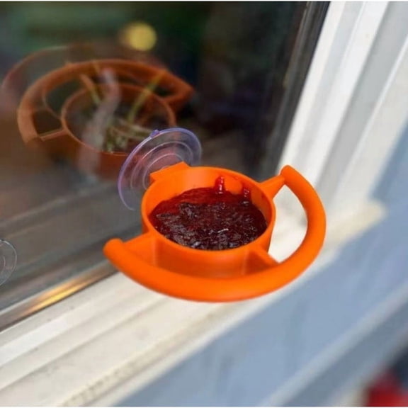 XGFHYJEH Bird Feeder Window Holder, Window Bird Feeders with Strong Suction Cups,Weather Proof Easy to Clean, for Seeds or Jelly, for Garden Birds Viewing