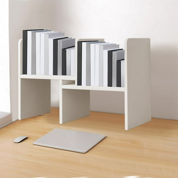 XGFHYJEH Book Shelf, Wood Book Shelfs, Book Cases, Retractable Bookshelf Desktop Bookshelf Wooden Shelf Multi-layer Storage Rack Suitable For Desktop Storage Books And Items