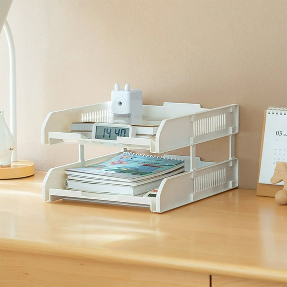 XGFHYJEH Book Shelf, Wood Book Shelfs, Book Cases, Shelf Multi Layer Storage Rack Office Document Storage Box Desktop Bookshelf Can Be Used To Store Books Stationery And Various Materials