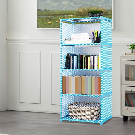 XGFHYJEH Book Shelf, Wood Book Shelfs, Book Cases, Simples Multi Layer Assembly Bookshelf Children's Free Combination Multifunctional Storage Organization And Storage Bookshelf DIY Shelf