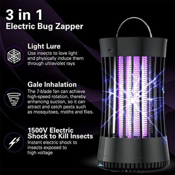 XGFHYJEH Bug Zapper, Mosquito Zapper, Led Bug Zapper, Insect Zapper Indoor, Fly Electric Zapper