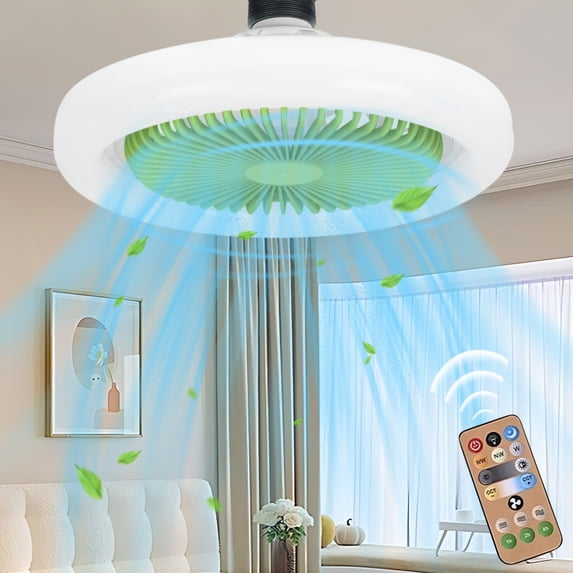 XGFHYJEH Ceiling Fan with Light, Ceiling Fan & Light Remote Controls, Chandelier Ceiling Fans, Modern Ceiling Fan, Ceiling Fan Clearance, White Flush Ceiling Fan, Smart Ceiling Fan