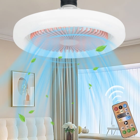 XGFHYJEH Ceiling Fan with Light, Ceiling Fan & Light Remote Controls, Chandelier Ceiling Fans, Modern Ceiling Fan, Ceiling Fan Clearance, White Flush Ceiling Fan, Smart Ceiling Fan