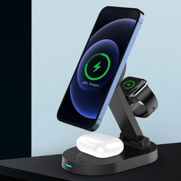 XGFHYJEH Charging Station, Wireless Charging Station, Charging Station for Multiple Devices, Wireless Charging, 15W 3 in 1 Charging Station, Wireless Charge, for Android, Iphone, Apple, Samsung, Ipad