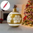 thumbnail image 1 of XGFHYJEH Christmas Inflatables Ball, Christmas Decorations Outdoor, Giant PVC Inflatable Ball, Large Xmas Ball, Christmas Outdoor Ornaments, Christmas Yard Decor, 1 of 5