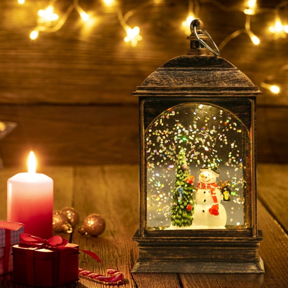 XGFHYJEH Christmas Simulation Small Oil Lamp Wind Lantern Scene Decoration 120ml