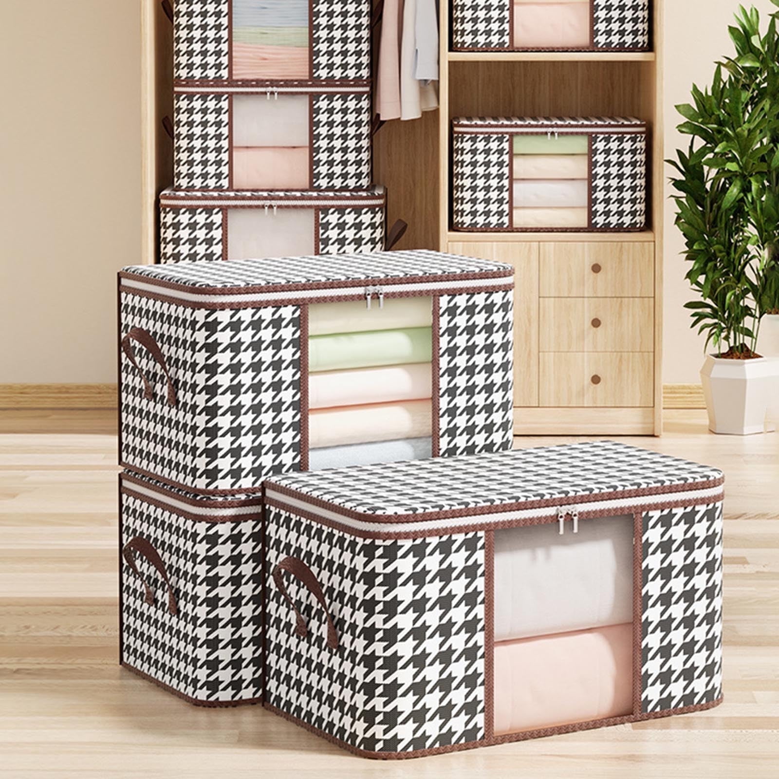 XGFHYJEH Clothes Storage Bags, Foldable Wardrobe Storage Box, Extra ...