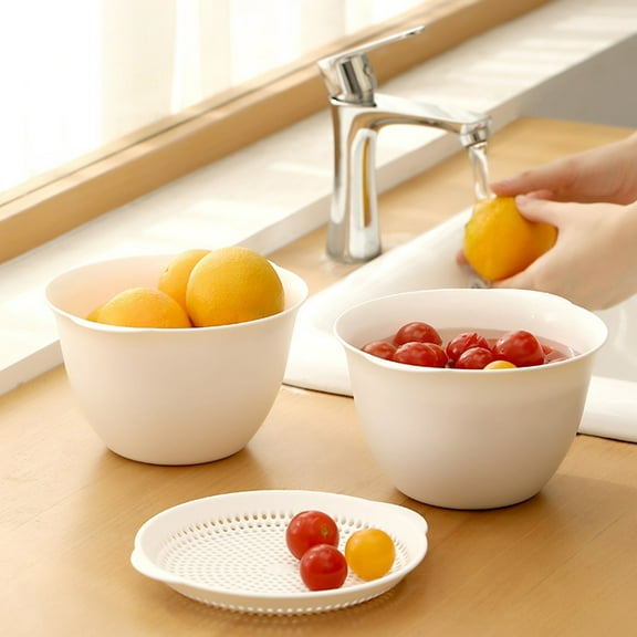XGFHYJEH Colander, Colander Plastic, Small Colander, Berry Colander, Kitchen Colander, Fruit Colander, Small Colander for Fruit and Veggies, Colander Bowl