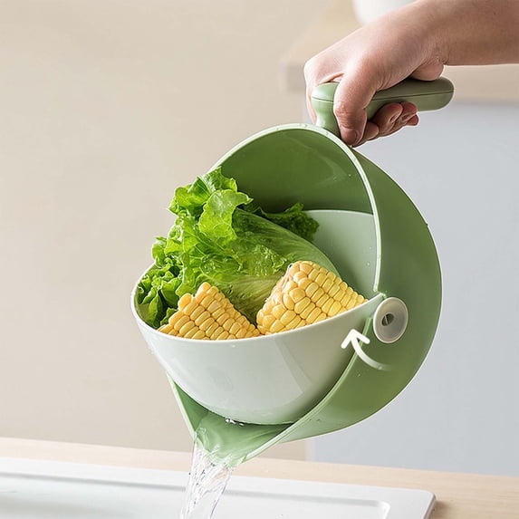 XGFHYJEH Colander, Colander Plastic, Small Colander, Berry Colander, Kitchen Colander, Fruit Colander, Small Colander for Fruit and Veggies, Colander Plastic with Handle